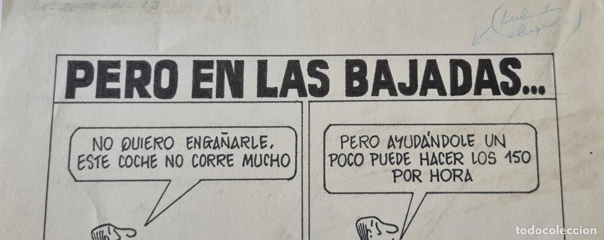 C&oacute;mics: PA&Ntilde;ELLA &rdquo;PERO EN LAS BAJADAS...&rdquo; ORIGINAL FIRMADO - Foto 2