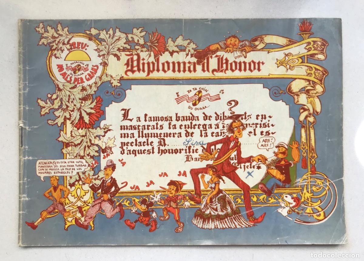 Comics: Diploma d'Honor. Sisa, Montesol, Nazario, Mariscal&hellip; 1974. Underground