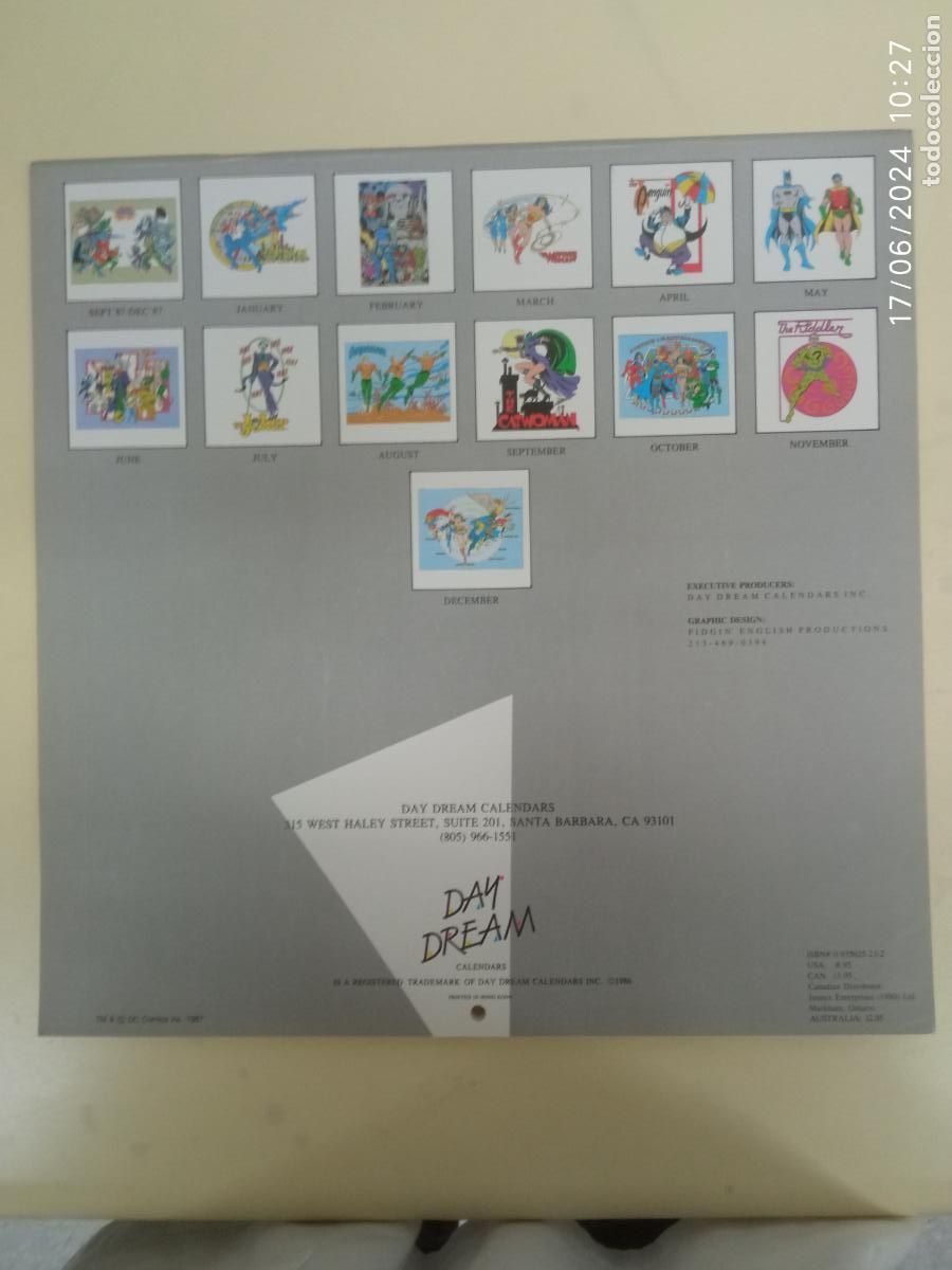 C&oacute;mics: Calendario SUPER POWERS 1988 J. Luis Garcia Lopez - Foto 6