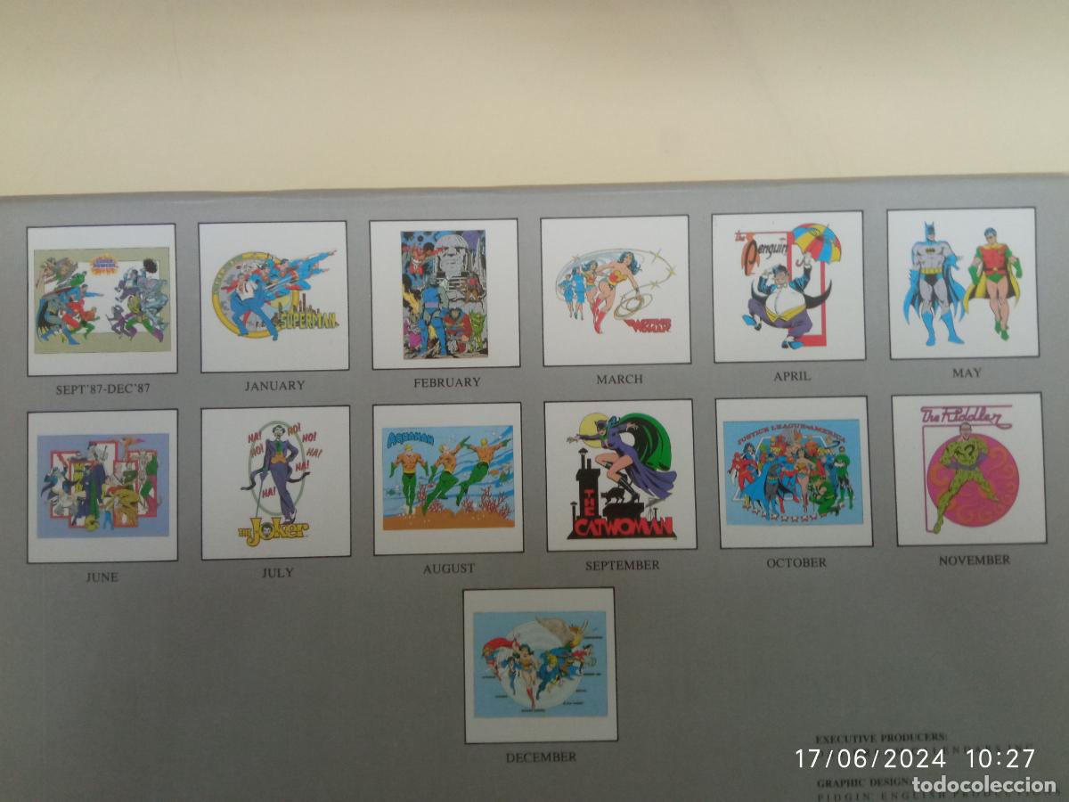 C&oacute;mics: Calendario SUPER POWERS 1988 J. Luis Garcia Lopez - Foto 7