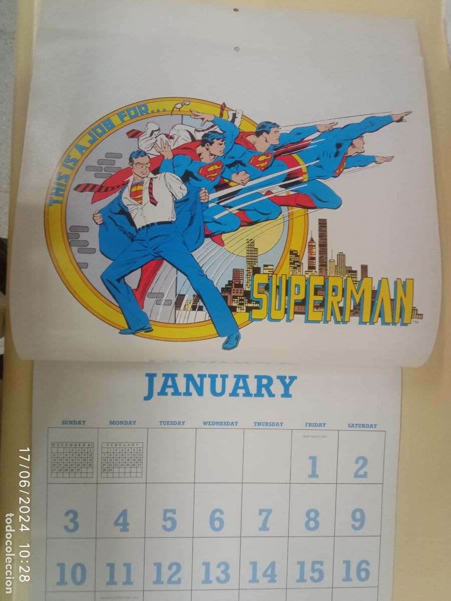 C&oacute;mics: Calendario SUPER POWERS 1988 J. Luis Garcia Lopez - Foto 10