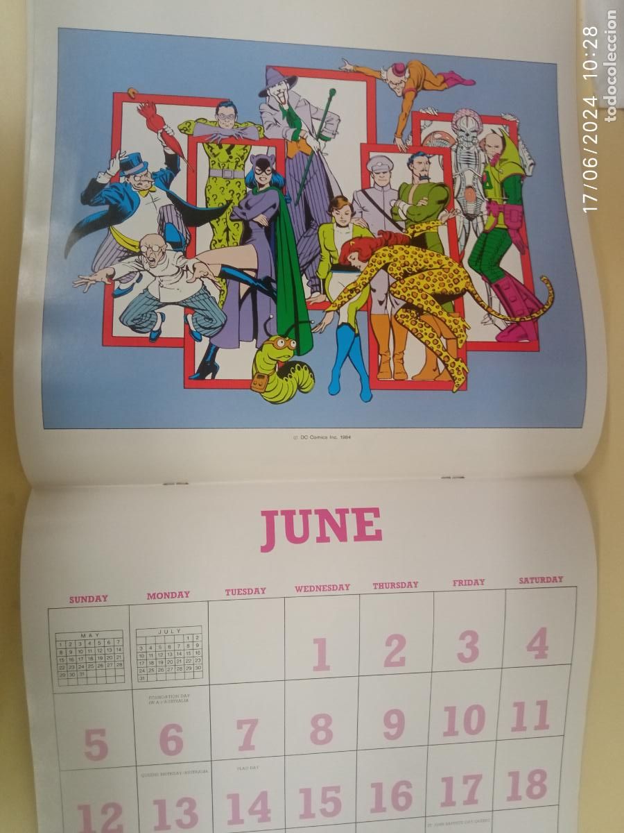 C&oacute;mics: Calendario SUPER POWERS 1988 J. Luis Garcia Lopez - Foto 11