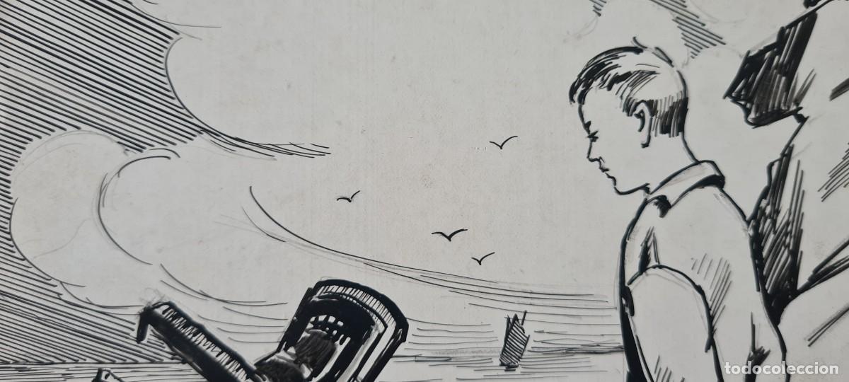C&oacute;mics: PAULET - &rdquo;MIRANDO AL MAR&rdquo; ORIGINAL FIRMADO - Foto 7