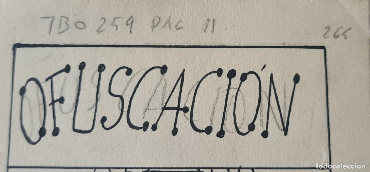 C&oacute;mics: AYN&Eacute; - &rdquo;OFUSCACI&Oacute;N&rdquo; ORIGINAL FIRMADO - Foto 3