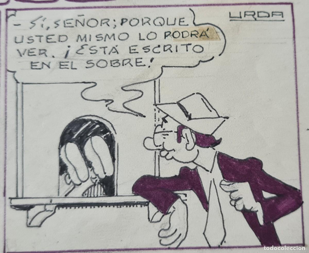 C&oacute;mics: URDA - &rdquo;EN CORREOS&rdquo; ORIGINAL FIRMADO - Foto 6