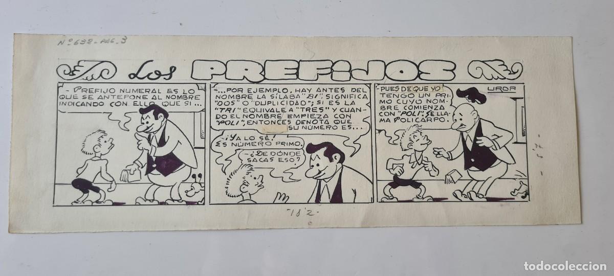 C&oacute;mics: URDA - &rdquo;LOS PREFIJOS&rdquo; ORIGINAL FIRMADO - Foto 1