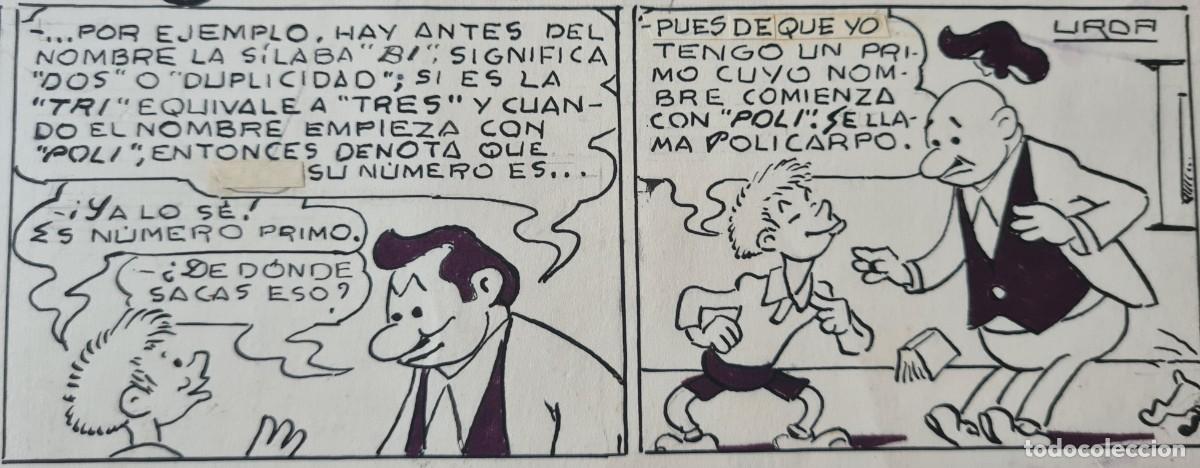 C&oacute;mics: URDA - &rdquo;LOS PREFIJOS&rdquo; ORIGINAL FIRMADO - Foto 5