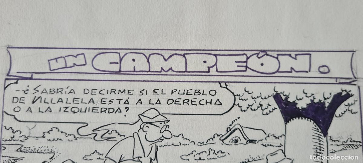 C&oacute;mics: URDA- &rdquo;UN CAMPE&Oacute;N&rdquo; ORIGINAL FIRMADO - Foto 3