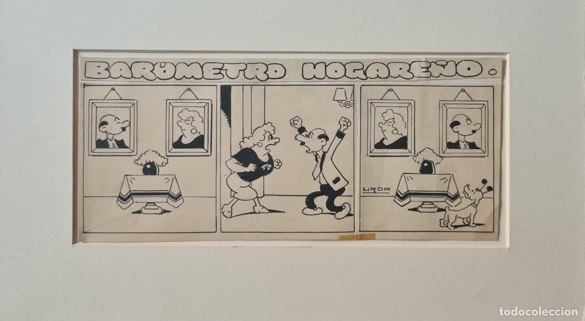 C&oacute;mics: URDA - &rdquo;BAR&Oacute;METRO HOGARE&Ntilde;O&rdquo; ORIGINAL FIRMADO - Foto 1