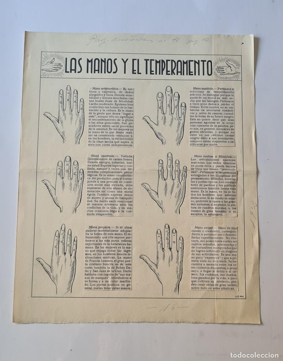 C&oacute;mics: CELMA - &rdquo;LAS MANOS Y EL TEMPERAMENTO&rdquo; ORIGINAL FIRMADO - Foto 1