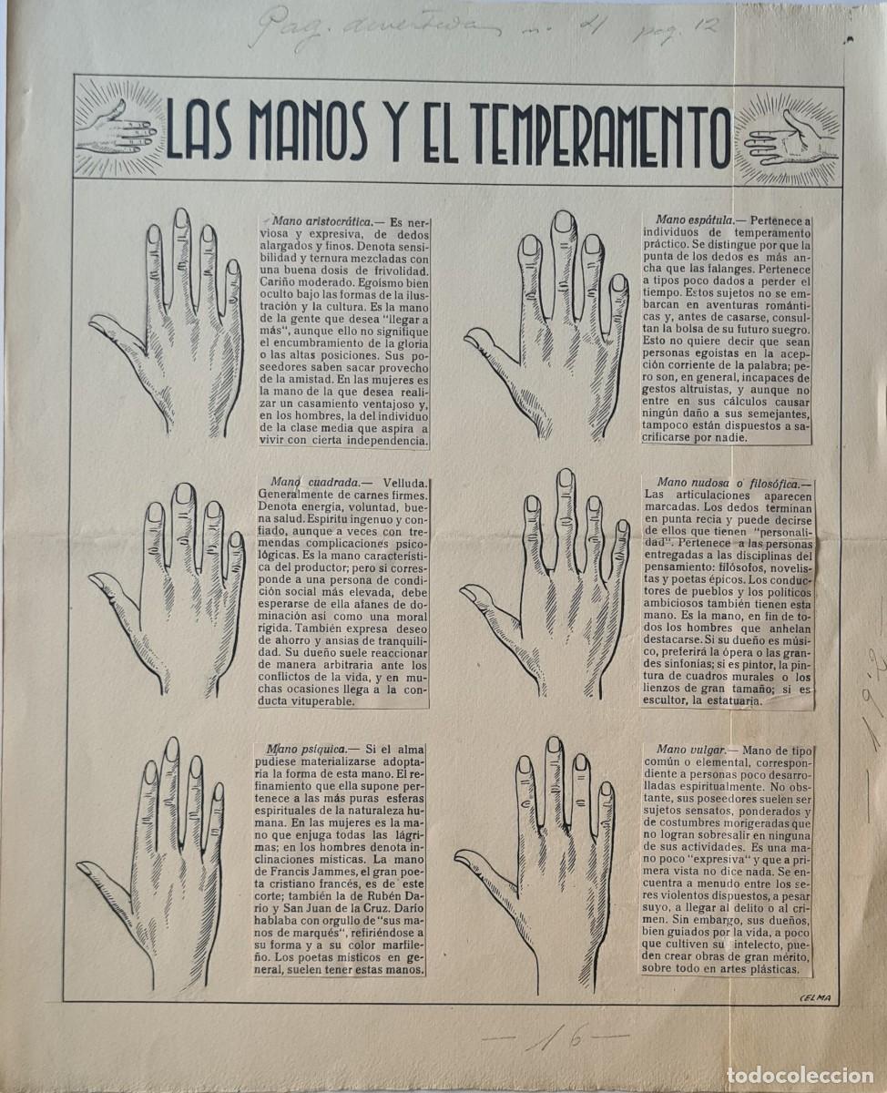 C&oacute;mics: CELMA - &rdquo;LAS MANOS Y EL TEMPERAMENTO&rdquo; ORIGINAL FIRMADO - Foto 2
