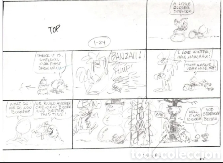 C&oacute;mics: Sketch original - Granja de Orson (Garfield) - Foto 1