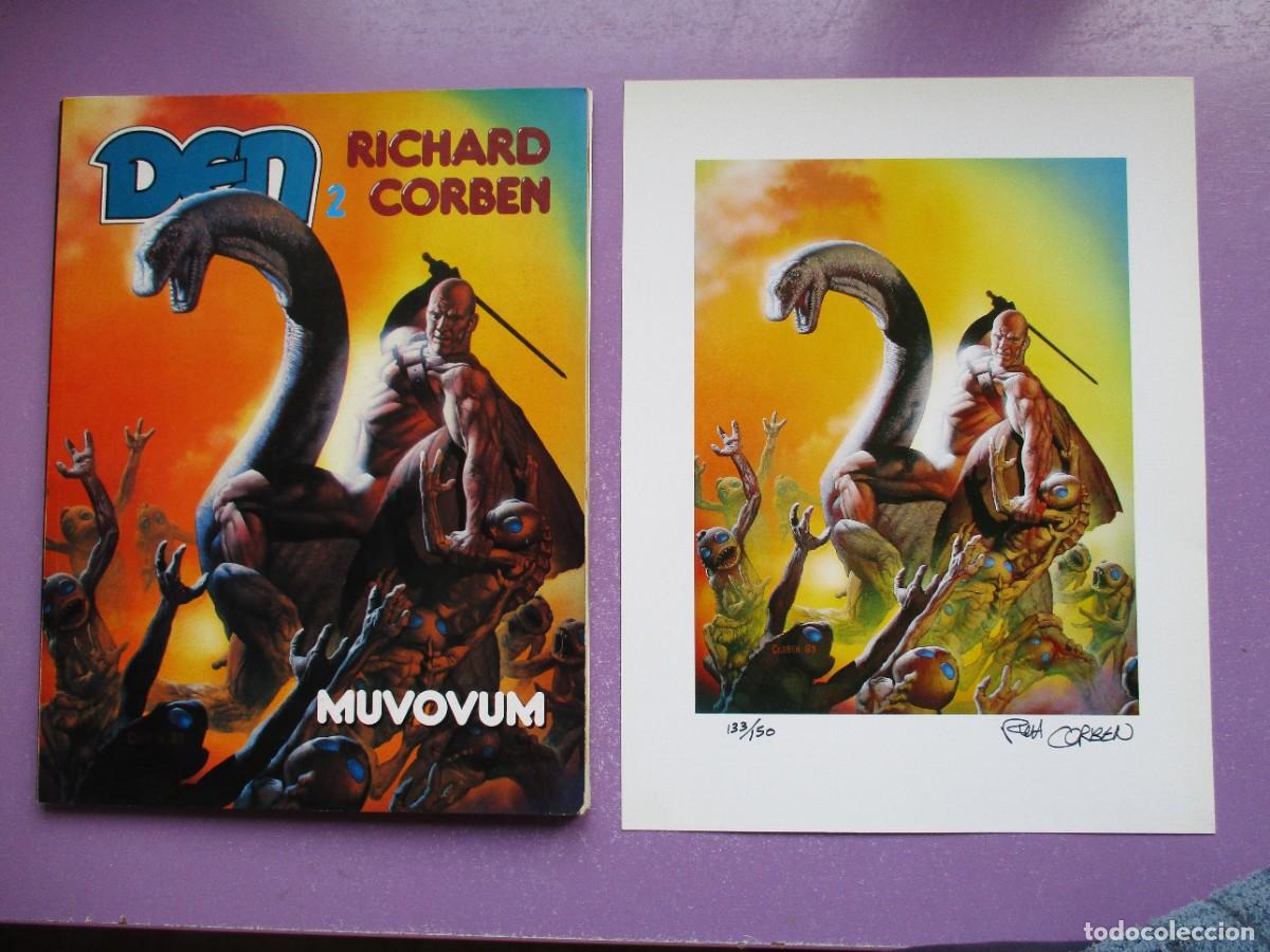 C&oacute;mics: RICHARD CORBEN LAMINA DEN 2 FIRMADA Y NUMERADA + COMIC &iexcl;&iexcl;&iexcl;&iexcl; IMPECABLE ESTADO !!!! - Foto 21