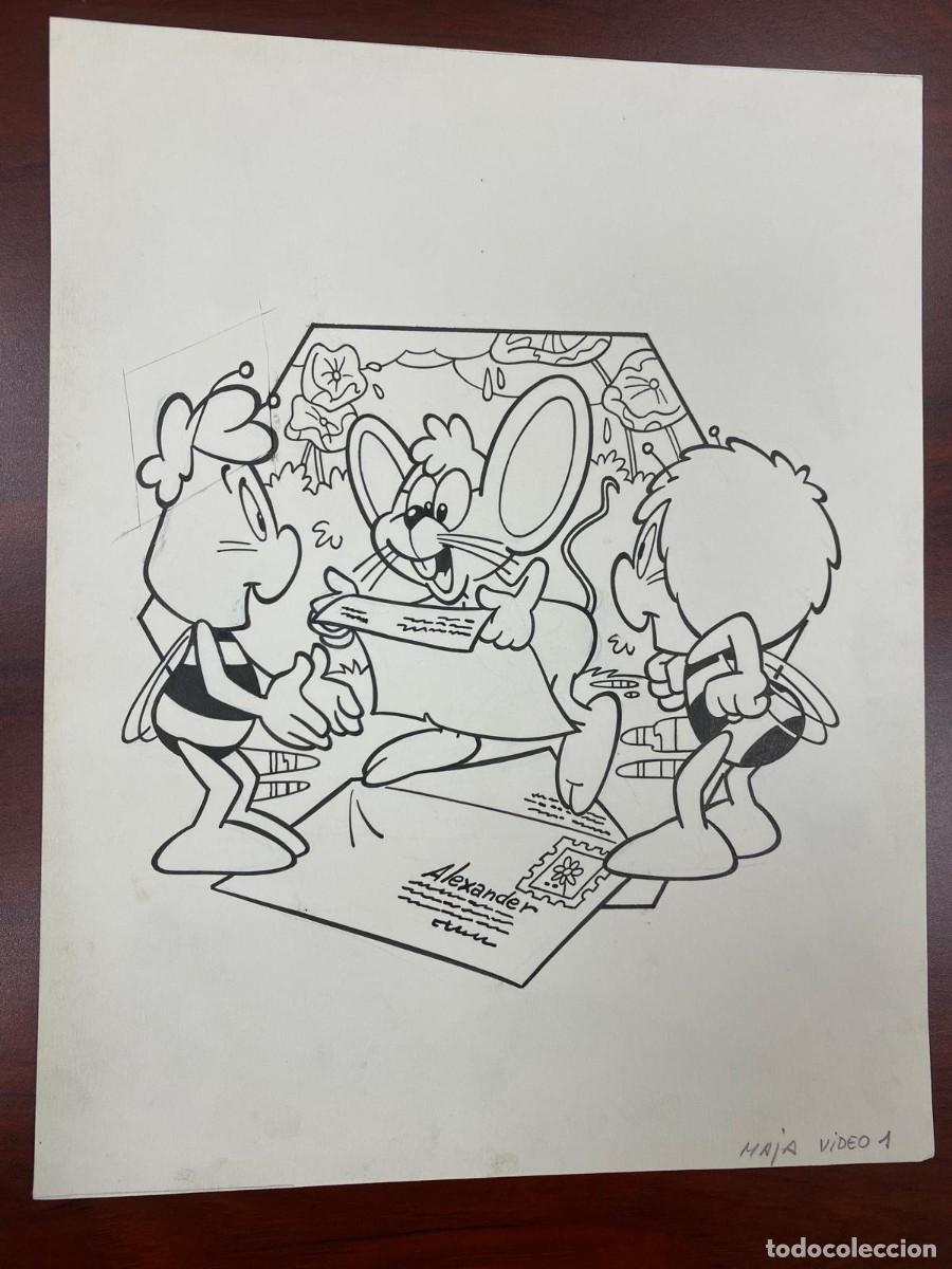 C&oacute;mics: Lote de 2 dibujos originales ABEJA MAYA - Foto 1