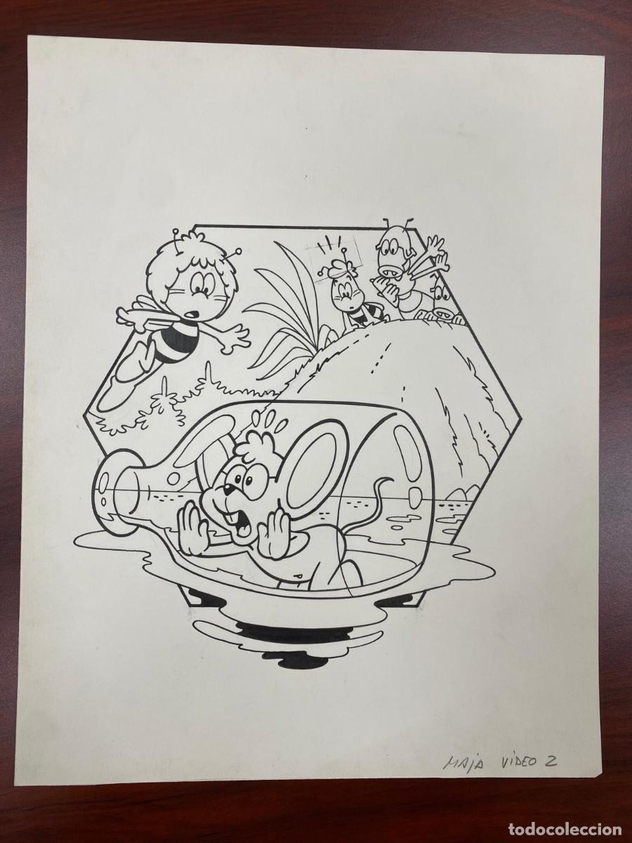 C&oacute;mics: Lote de 2 dibujos originales ABEJA MAYA - Foto 2