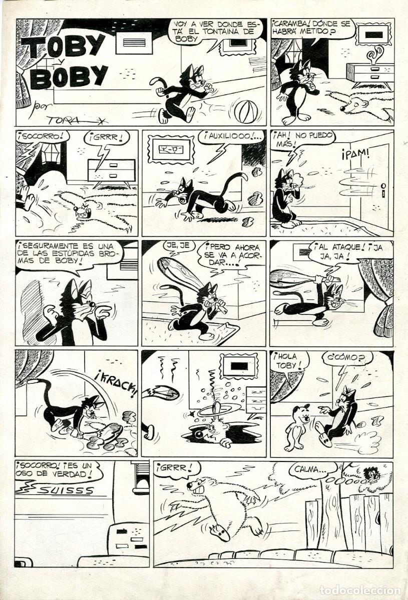 C&oacute;mics: P&aacute;gina Original de Tor&aacute; - Toby y Boby - Foto 1