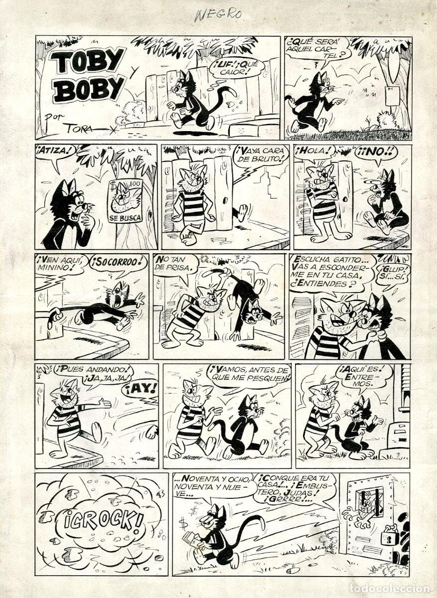 C&oacute;mics: P&aacute;gina Original de Tor&aacute; - Toby y Boby - Foto 1