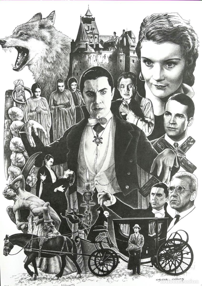 OSCAR CALIBOS SERIEGRAFIA ”DRACULA” 1931 ( SERIE UNIVERSAL MONSTERS) | todocoleccion (Buy It Now)