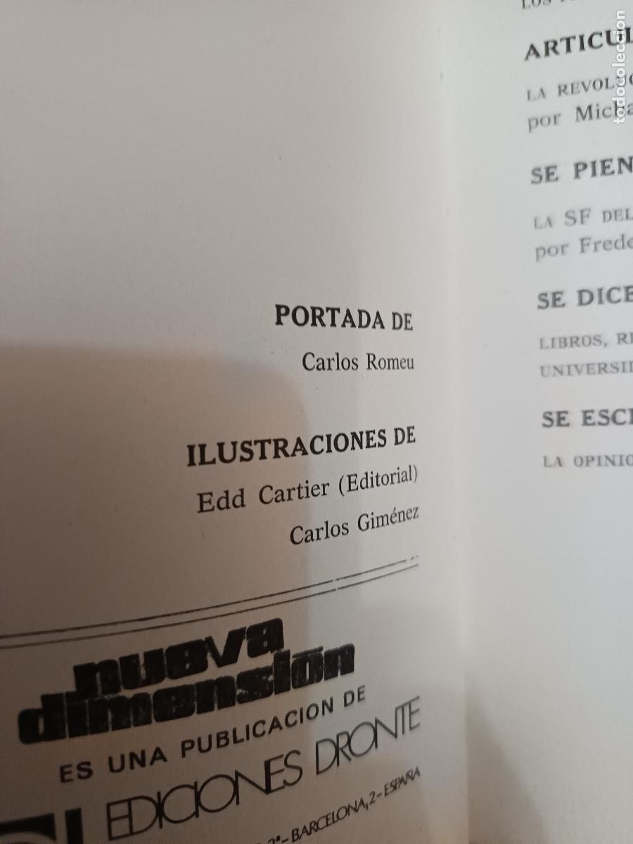 C&oacute;mics: CARLOS GIMENEZ en Nueva Dimension - Foto 8