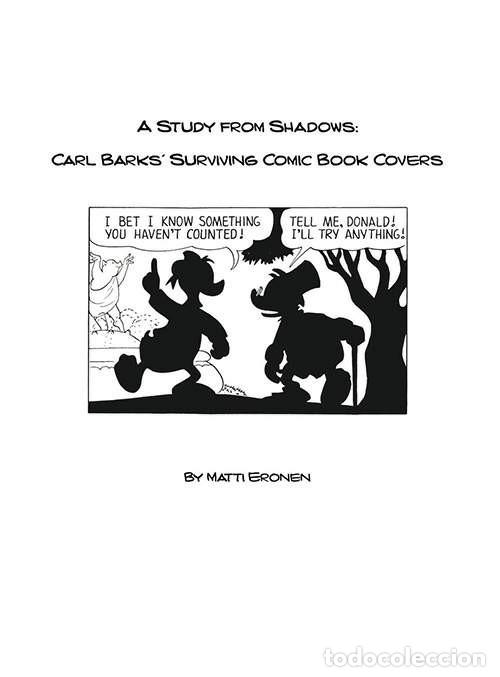 C&oacute;mics: A STUDY FROM SHADOWS: Un cat&aacute;logo de las cubiertas originales de CARL BARKS - Foto 1