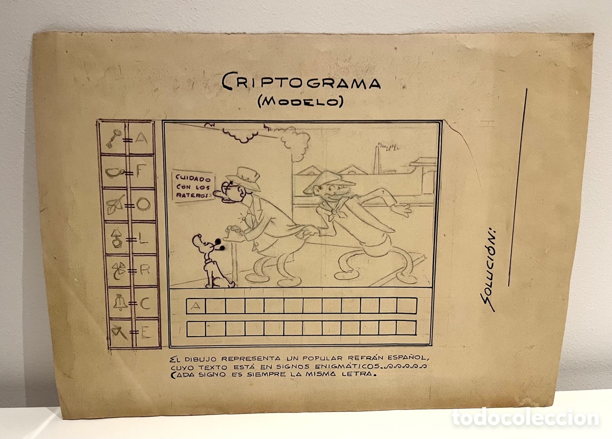 C&oacute;mics: MANUEL URDA: CRIPTOGRAMA - DIBUJO A L&Aacute;PIZ - Foto 1