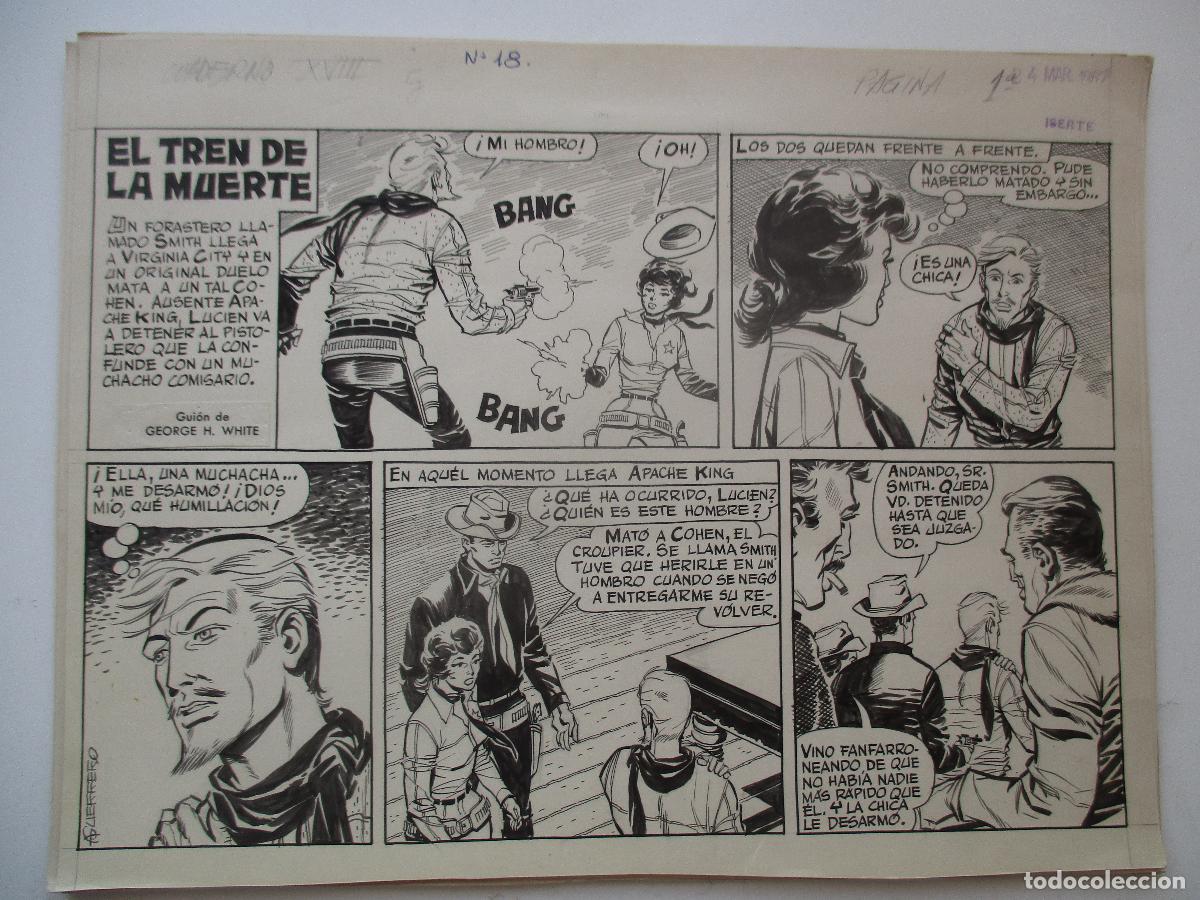 C&oacute;mics: APACHE KING N&ordm; 18, COMPLETO -GUERRERO-. PLANCHAS ORIGINALES. - Foto 3