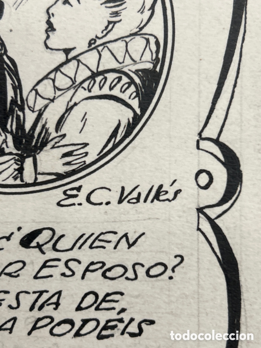 C&oacute;mics: Dibujo original Luisito y la princesa, E.C.Valles - Foto 2