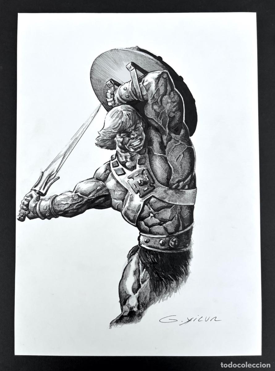 HE-MAN ILUSTRACION ORIGINAL | todocoleccion (Buy It Now)