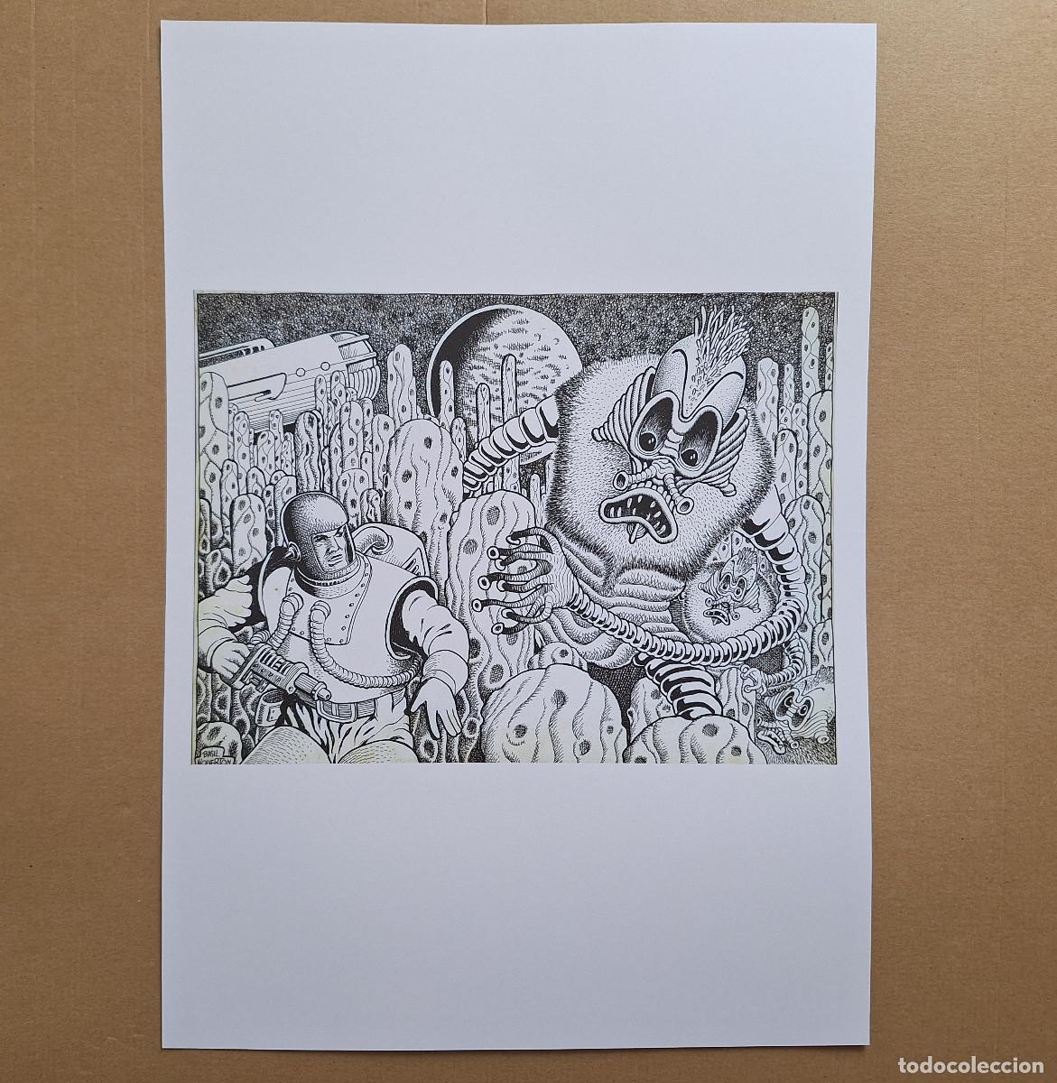 C&oacute;mics: Spacehawk de Basil Wolverton [P&aacute;ginas diversas &middot; 3 hojas] - Facs&iacute;mil - Foto 2