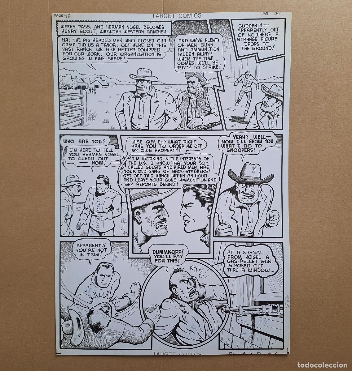 C&oacute;mics: Spacehawk de Basil Wolverton [P&aacute;ginas diversas &middot; 3 hojas] - Facs&iacute;mil - Foto 3