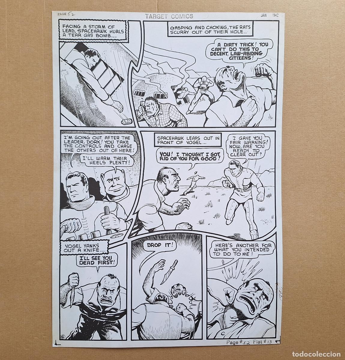 C&oacute;mics: Spacehawk de Basil Wolverton [P&aacute;ginas diversas &middot; 3 hojas] - Facs&iacute;mil - Foto 4