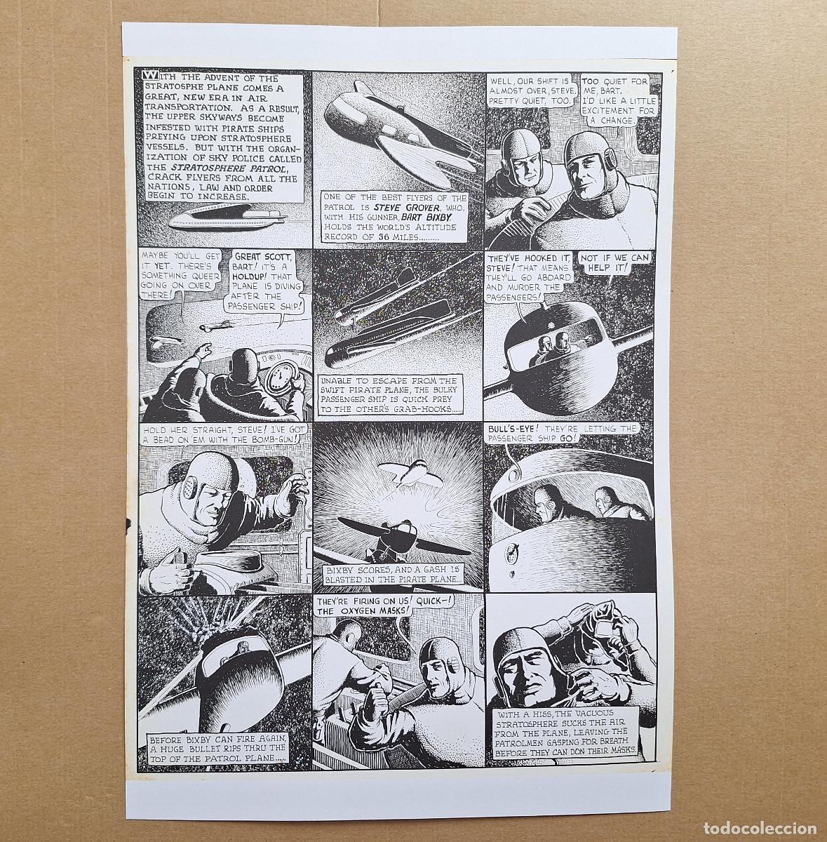 C&oacute;mics: Spacehawk de Basil Wolverton [P&aacute;ginas diversas &middot; 3 hojas] - Facs&iacute;mil - Foto 6