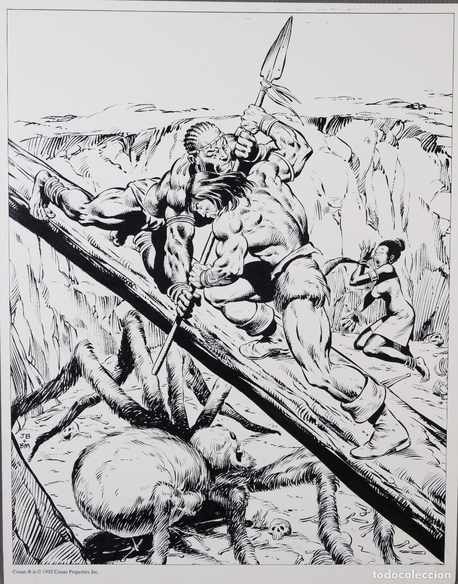 C&oacute;mics: L&aacute;mina de Conan, impresi&oacute;n digital - 1992 - Foto 1