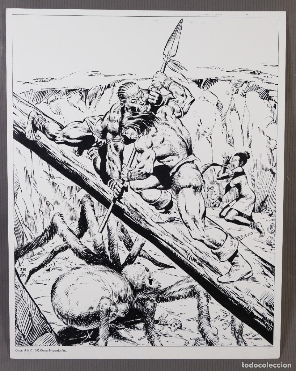 C&oacute;mics: L&aacute;mina de Conan, impresi&oacute;n digital - 1992 - Foto 2
