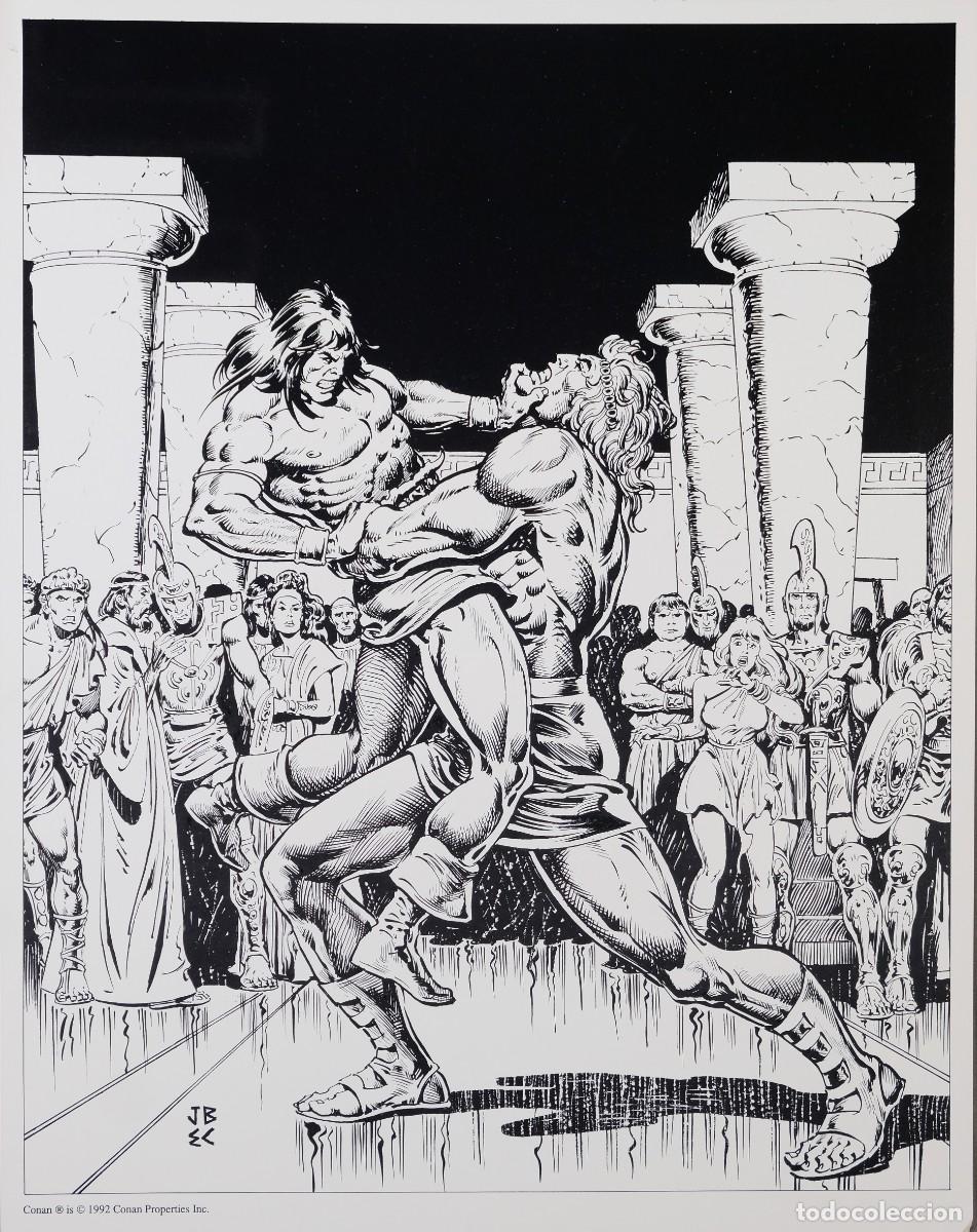 C&oacute;mics: L&aacute;mina de Conan, impresi&oacute;n digital - 1992 - Foto 1