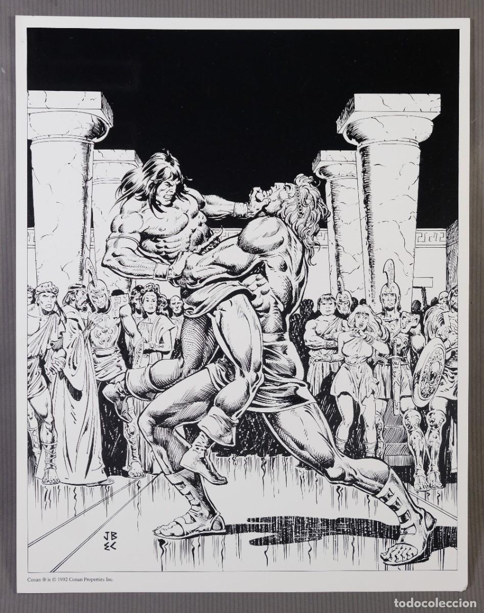 C&oacute;mics: L&aacute;mina de Conan, impresi&oacute;n digital - 1992 - Foto 2