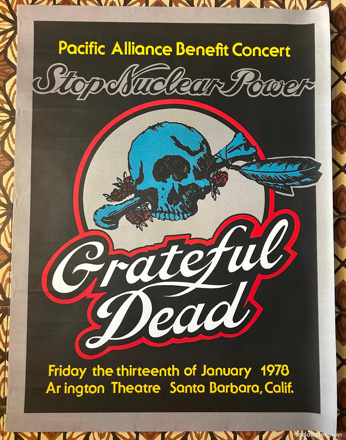 Fumetti: Grateful Dead, Rick Griffin. 89 x 68 cm. Antiguo, offset. Concierto ben&eacute;fico antinucleares, Californ