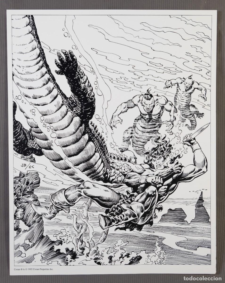 C&oacute;mics: L&aacute;mina de Conan, impresi&oacute;n digital - 1992 - Foto 2