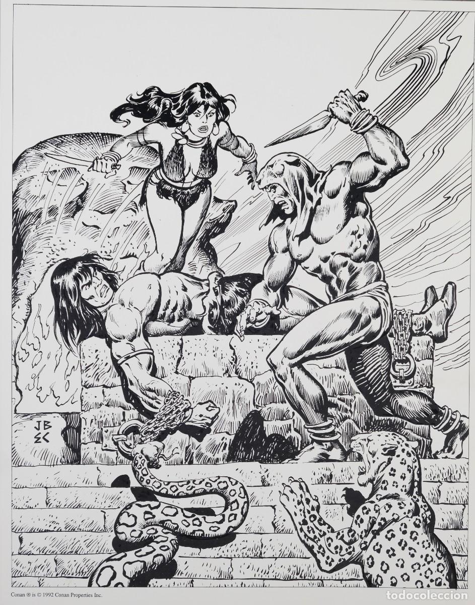 C&oacute;mics: L&aacute;mina de Conan, impresi&oacute;n digital - 1992 - Foto 1