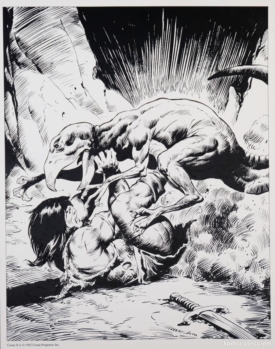 C&oacute;mics: L&aacute;mina de Conan, impresi&oacute;n digital - 1992 - Foto 1
