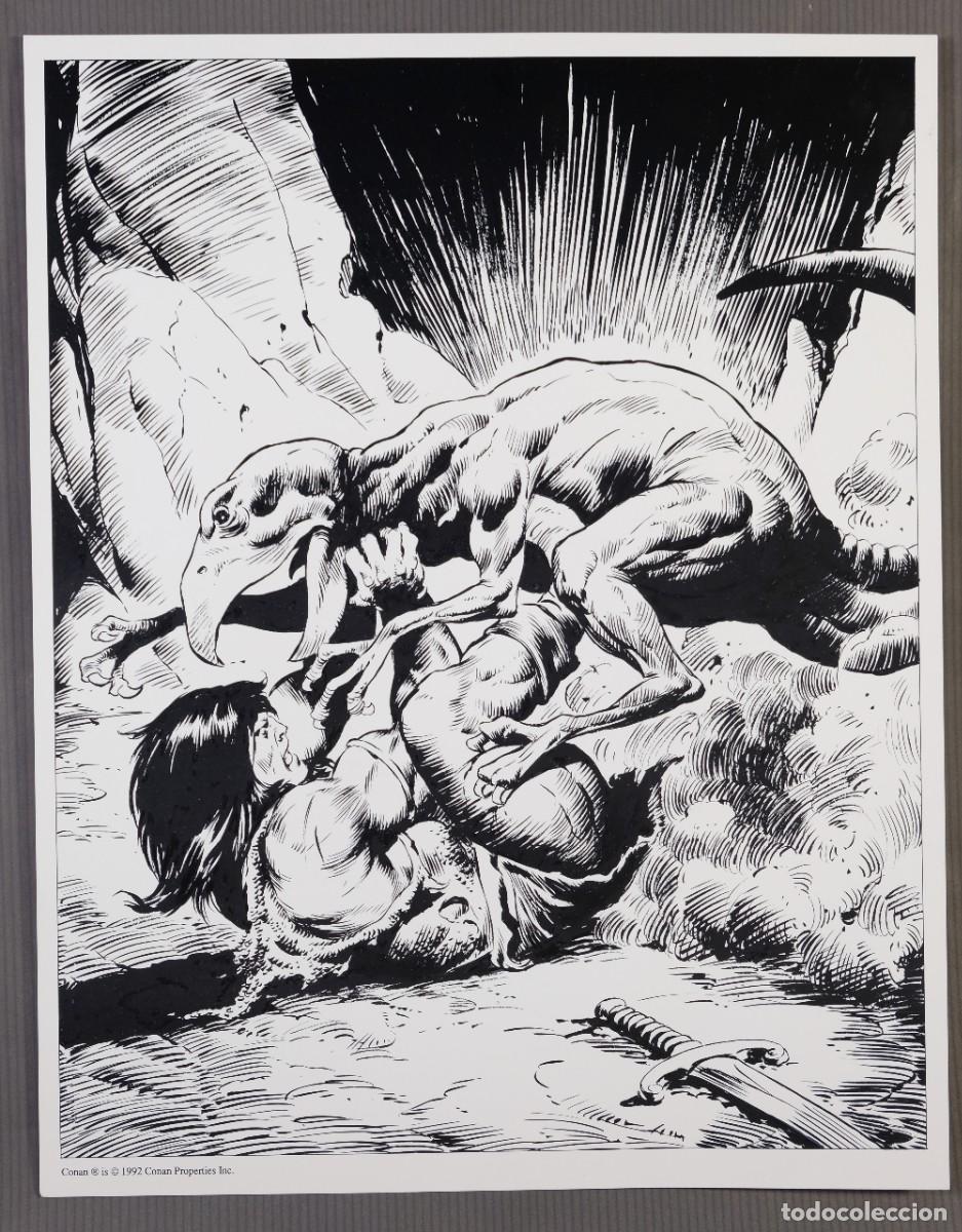 C&oacute;mics: L&aacute;mina de Conan, impresi&oacute;n digital - 1992 - Foto 2