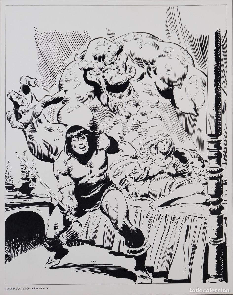 C&oacute;mics: L&aacute;mina de Conan, impresi&oacute;n digital - 1992 - Foto 1
