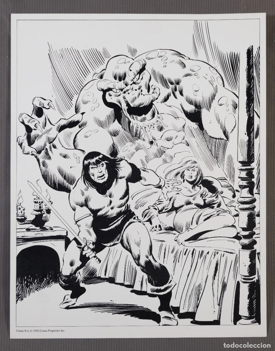 C&oacute;mics: L&aacute;mina de Conan, impresi&oacute;n digital - 1992 - Foto 2