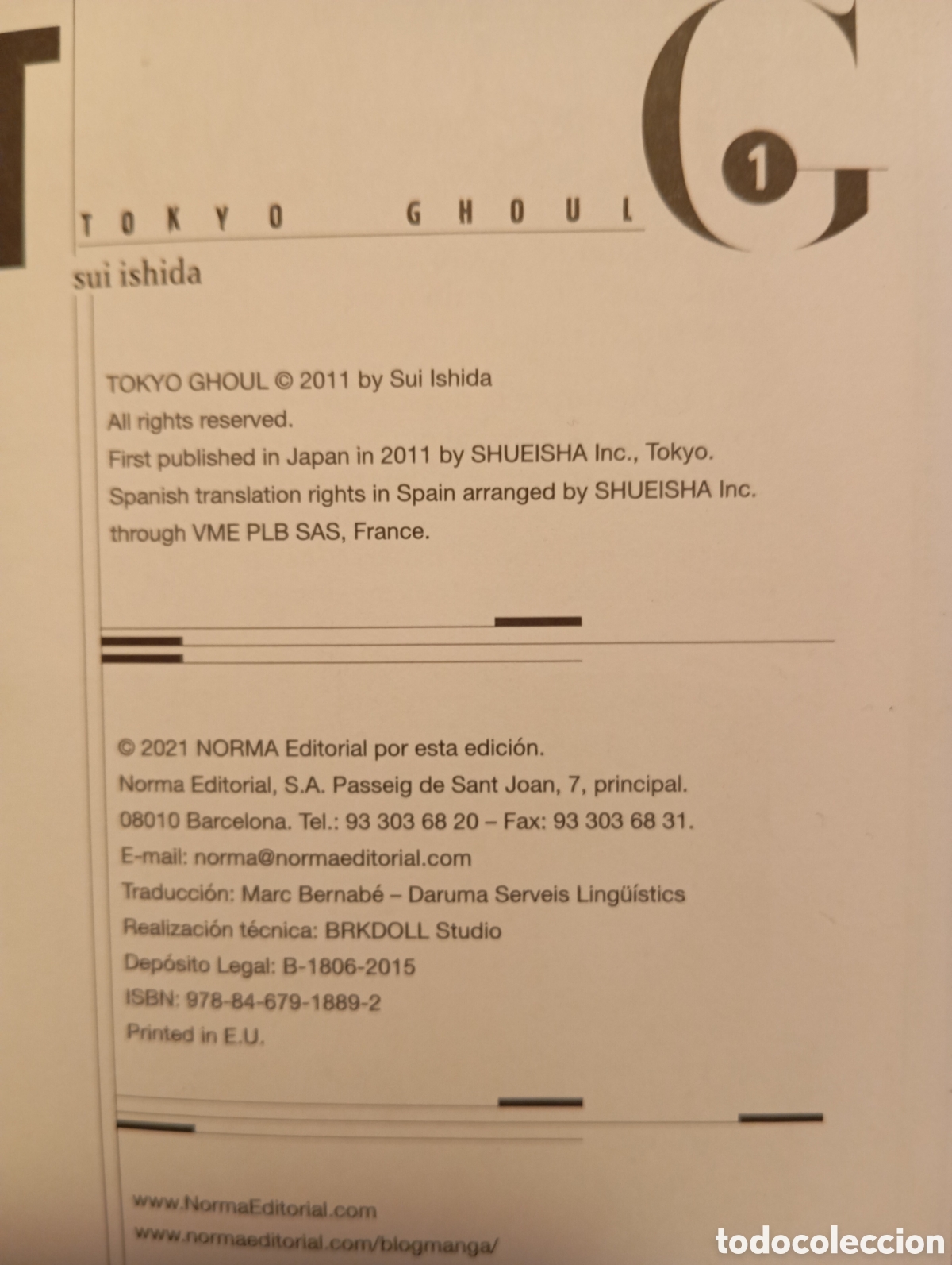 C&oacute;mics: TOKIO GHOUL - 2 TOMOS, 1 Y 2 - Foto 3