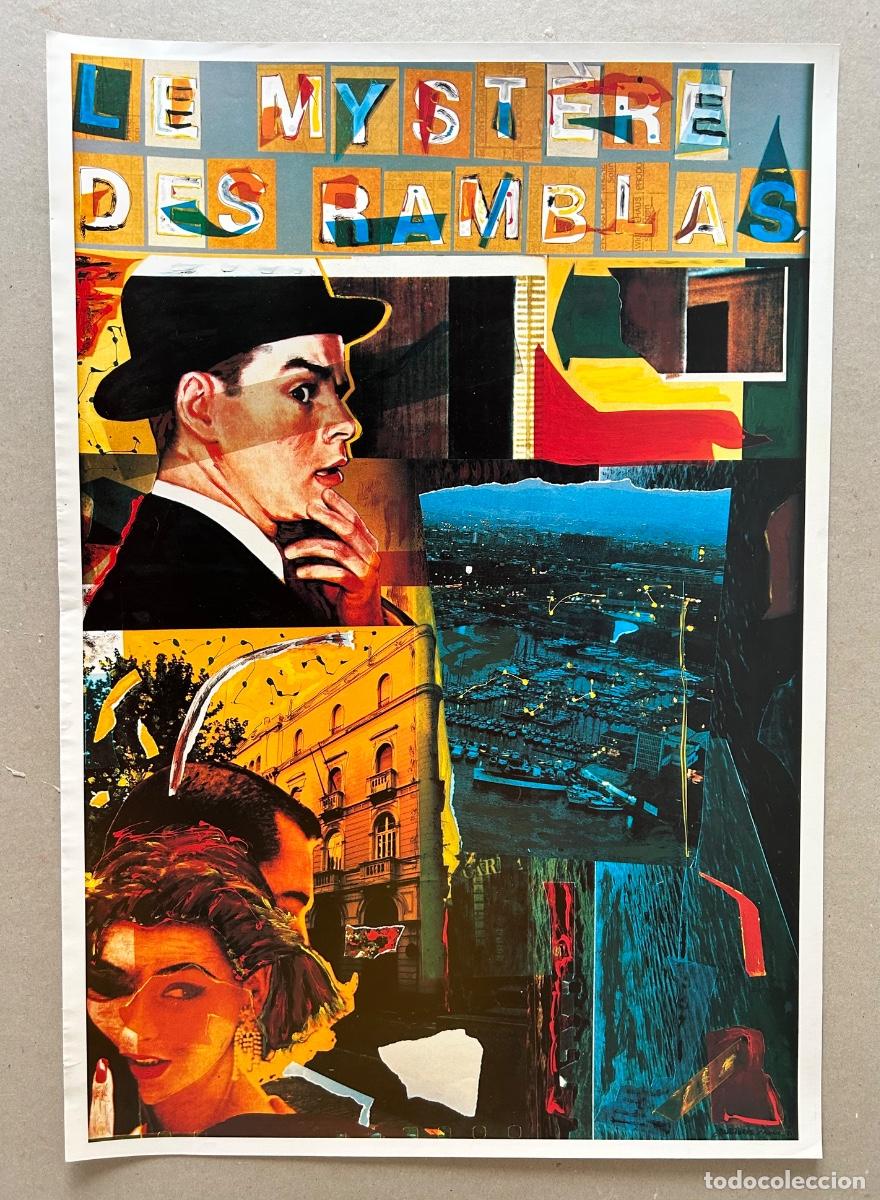 Comics: Collage Le mystere des Ramblas, Ciutat Vella. Lamina de 60 x 41 cm