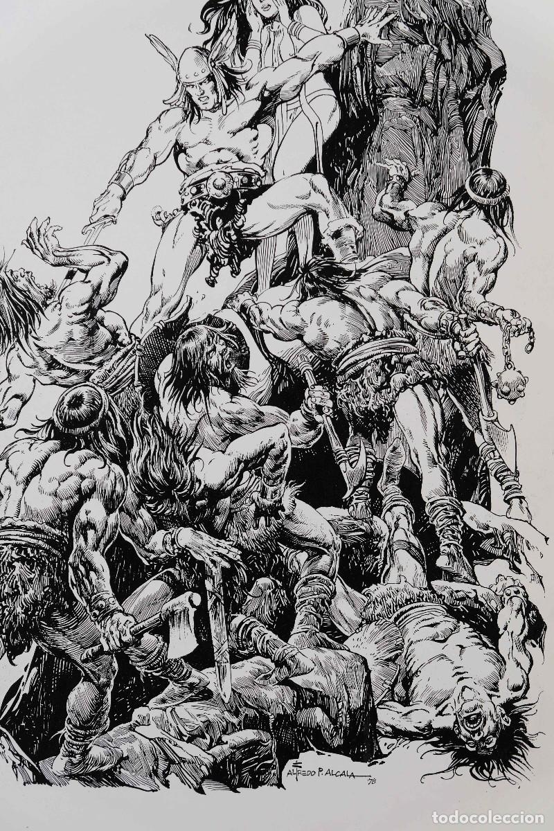 C&oacute;mics: L&aacute;mina en blanco y negro Alfredo P. Alcala 1978 - Foto 2