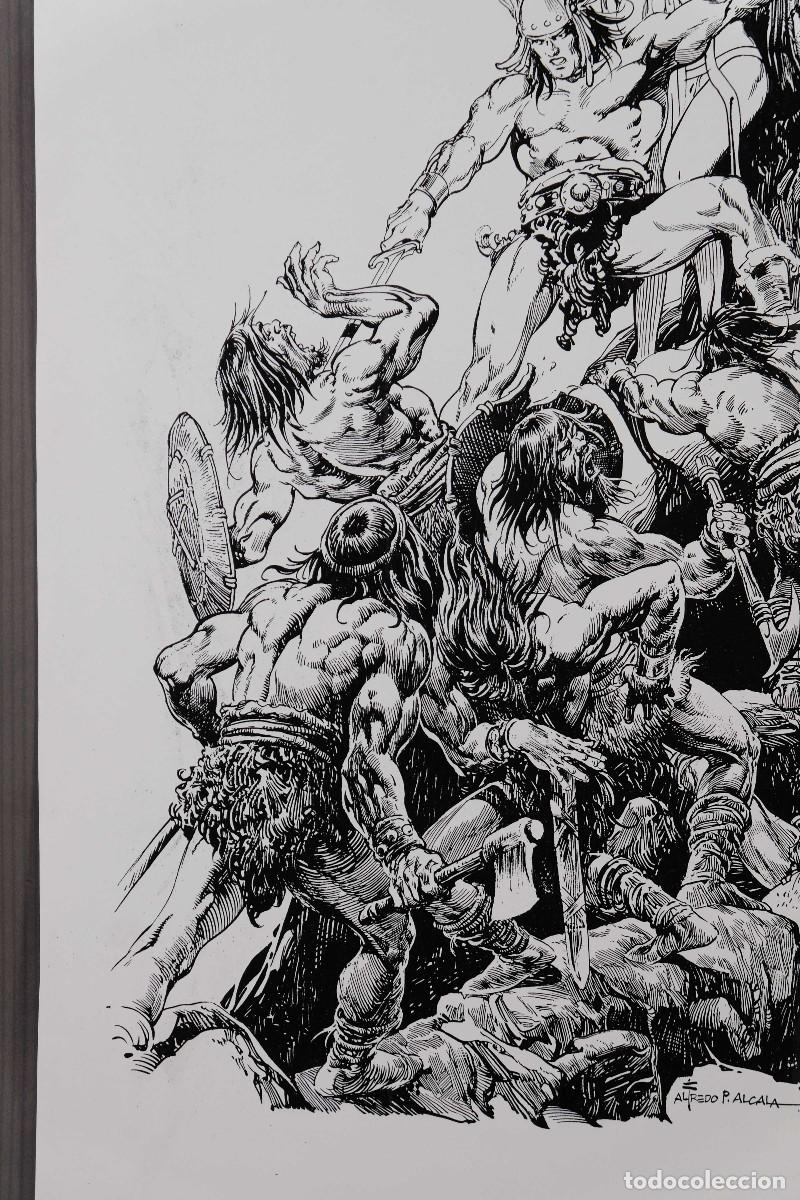 C&oacute;mics: L&aacute;mina en blanco y negro Alfredo P. Alcala 1978 - Foto 3