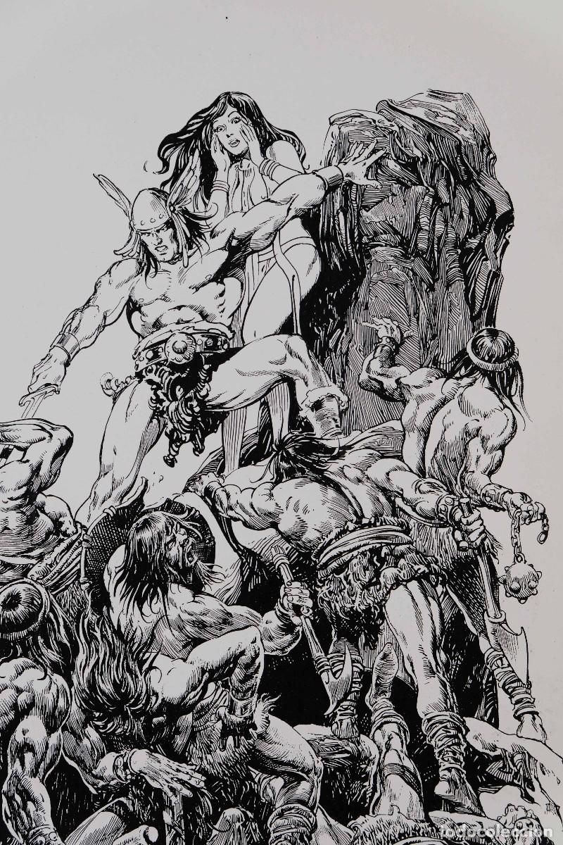 C&oacute;mics: L&aacute;mina en blanco y negro Alfredo P. Alcala 1978 - Foto 4