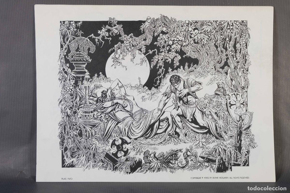 C&oacute;mics: 6 l&aacute;minas en blanco y negro de Burne Hogarth Gaz/1500 - Foto 4
