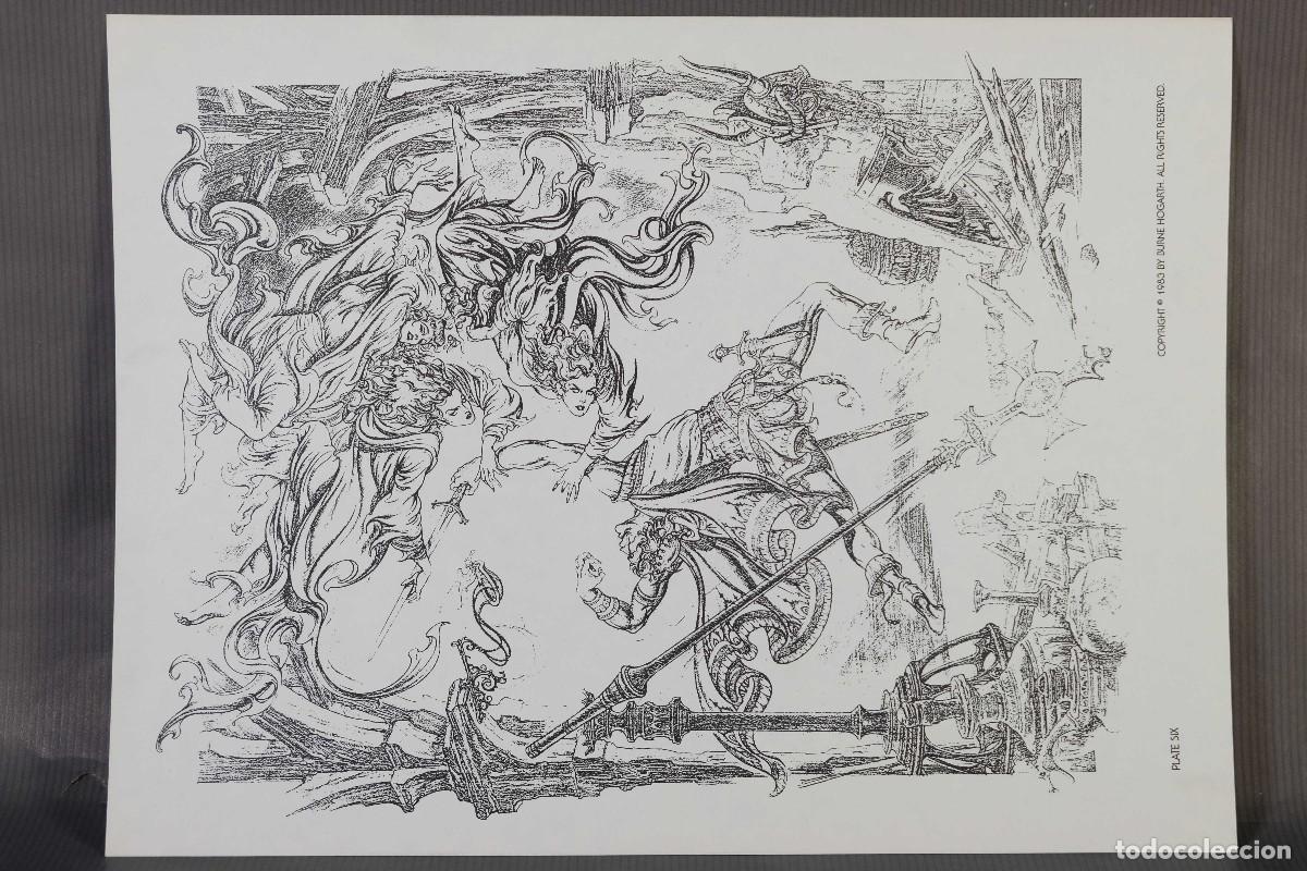 C&oacute;mics: 6 l&aacute;minas en blanco y negro de Burne Hogarth Gaz/1500 - Foto 20